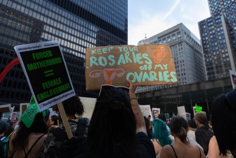 Thousands gathered at Federal Plaza on Friday after Roe v. Wade was overturned by the Supreme Court. 