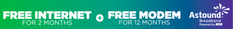 Astound Broadband special discount student offer, 2 months of free internet