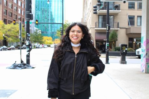 Through her participation in Columbia Votes, international and civic media graduate student Francia Garcia Hernandez shares information and advocates for students to get out and vote.