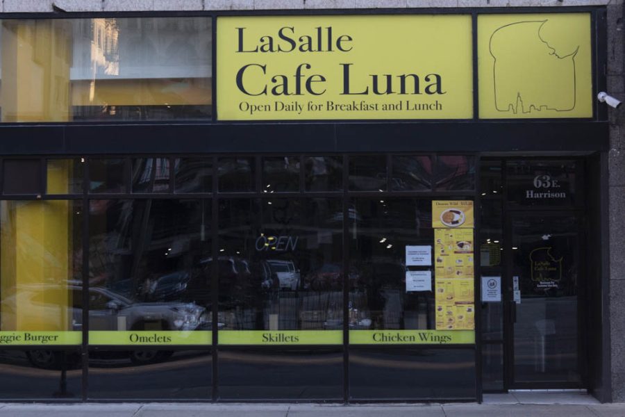 Breakfast and lunch restaurant LaSalle Cafe Luna, located at 63 E. Harrison St., is just a short walk from a handful of Columbia buildings and residence halls.