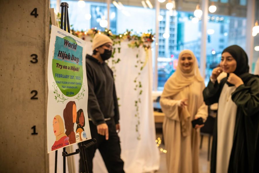 Members of MSAs host World Hijab Day at the Student Center, for the second year in a row.