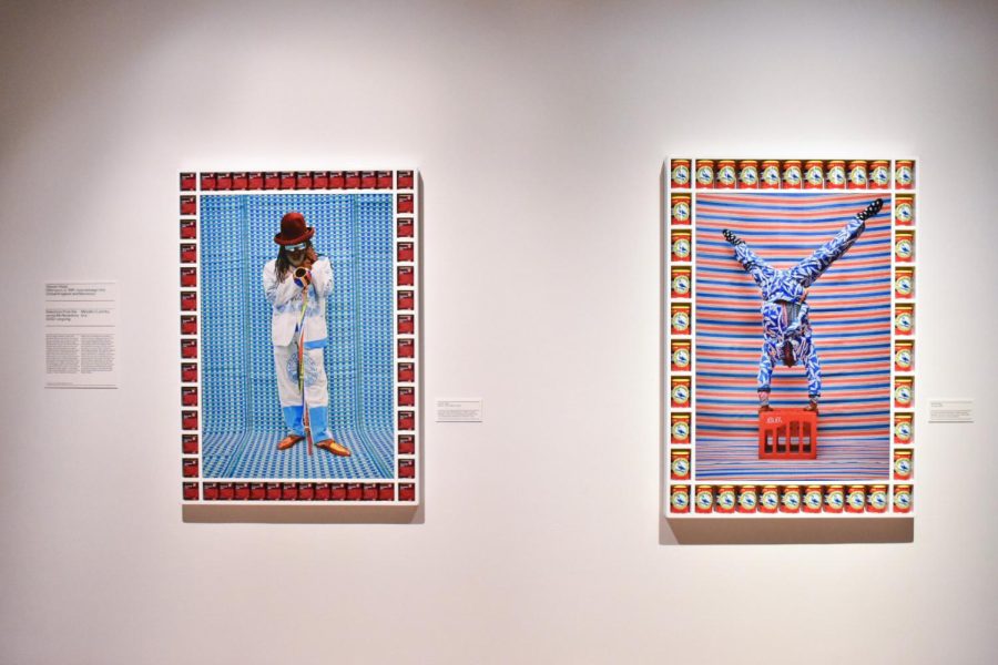 Cultural Hybridity and global collectivism are revealed through two pieces from Hassan Hajjaj’s “My Rockstars” series; “Mestre Cobra Mansa and Acrobat” which are displayed in the exhibition held from April 13 through August 6, 2023 at the Museum of Contemporary Photography, located at 600 S. Michigan Ave.