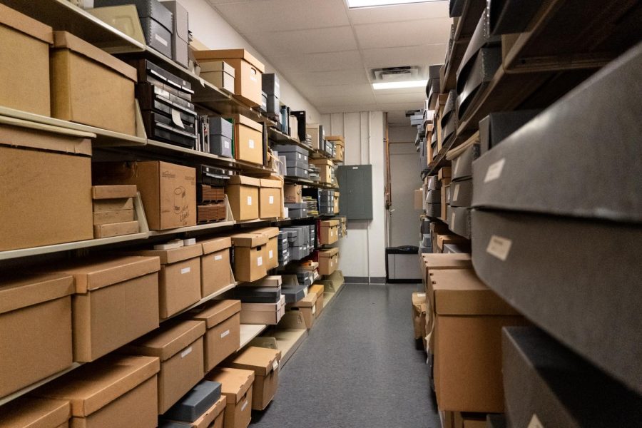 Located on the sixth floor of the 618 S. Michigan building, rows of boxes containing sheet music and archives from Black artists dating back to centuries ago.
