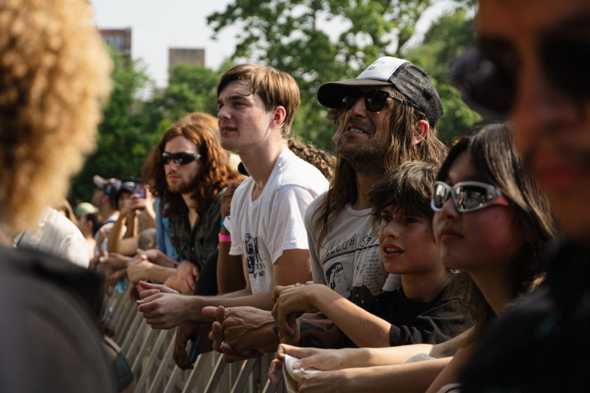 Crowd members watch in awe as JPEGMafia performs on the green stage at Pitchfork in on Sunday, July 23, 2023. For the duration of the three day multi-genre festival, Union Park hosted music fans from all walks of life.