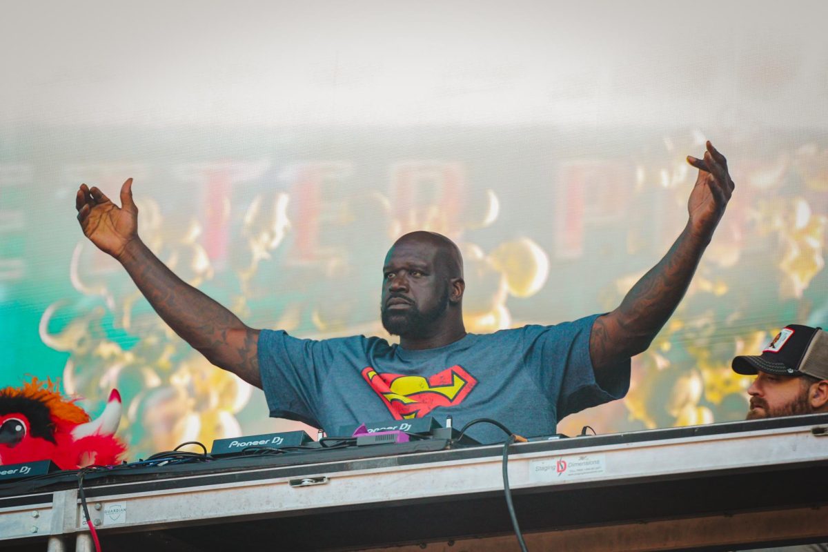 DIESEL, more commonly known as Shaquille O’Neal brings the bass during his DJ set at the Perry’s stage at Lollapalooza on Friday, Aug 4, 2023. After the show, ONeal announced later on TikTok that Lollapalooza was his biggest show to date.