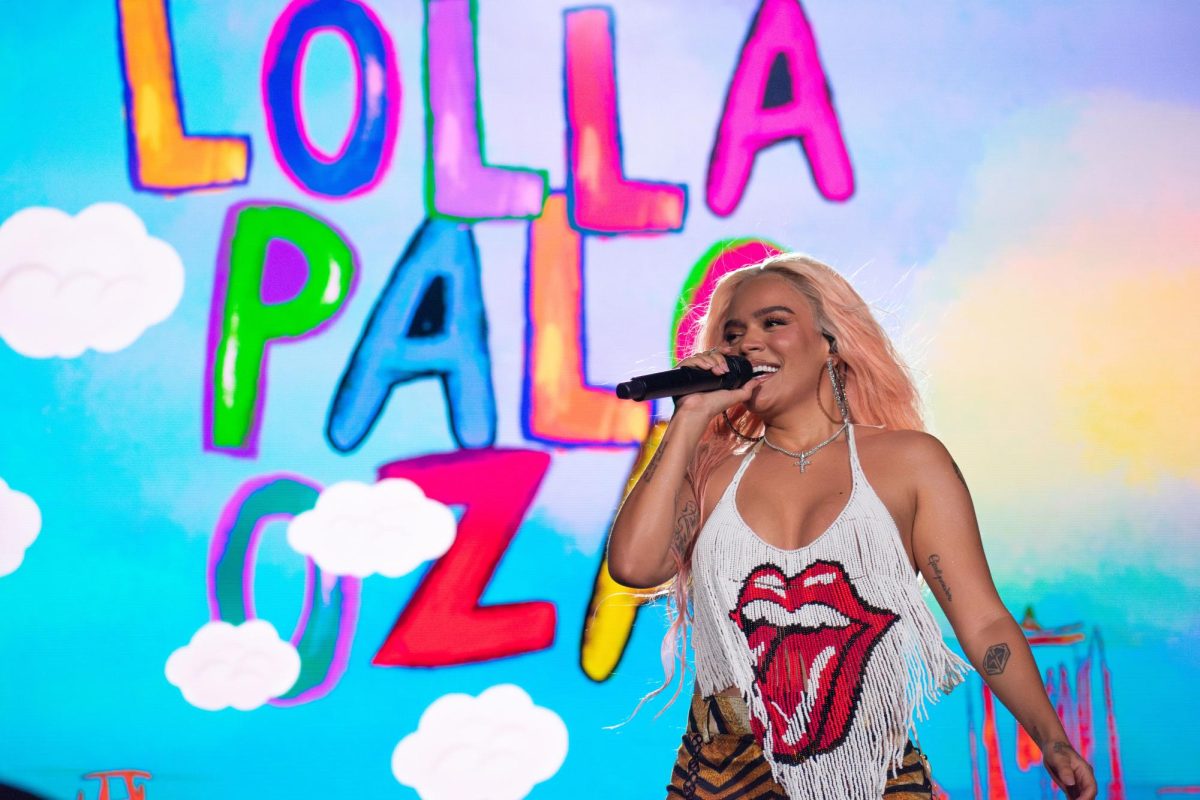 Karol G thanks her fans for the support and lively crowd at Lollapalooza on Thursday, August 3, 2023. Karol G becomes the first Latin artist to headline Lollapalooza Music Festival in Grant Park.