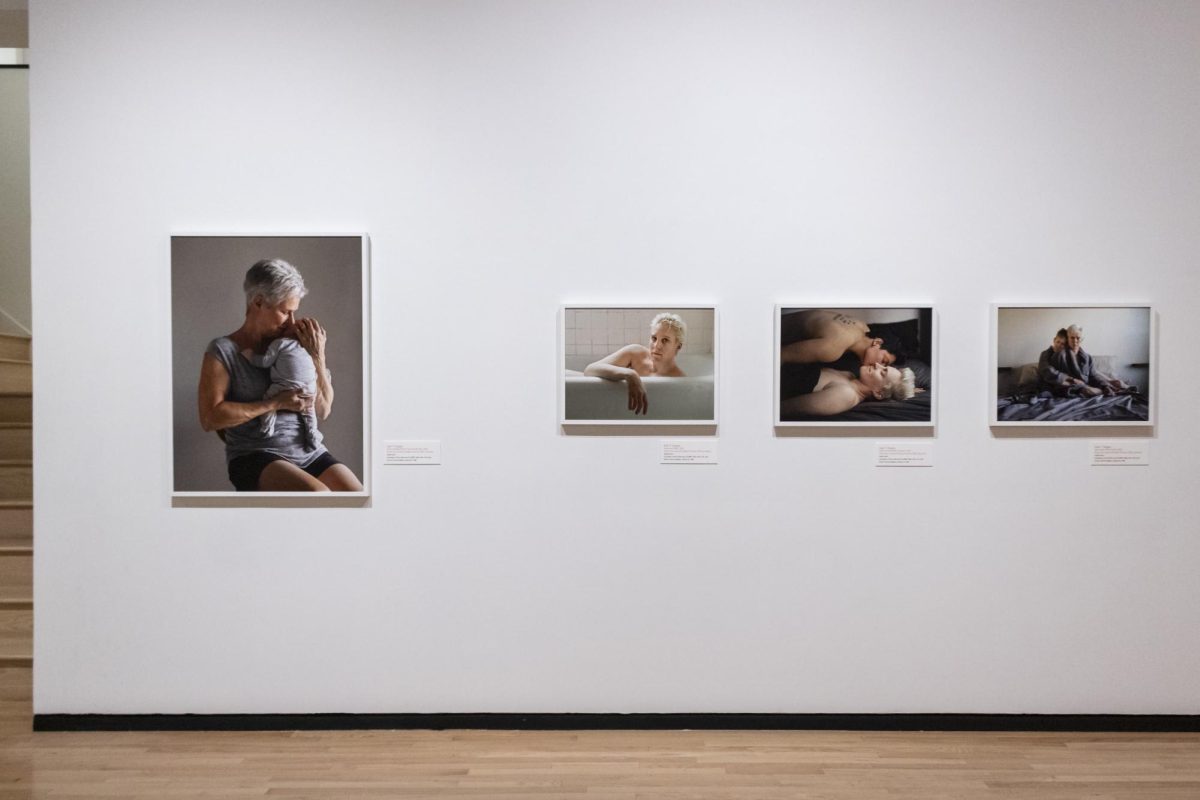 Photographer and nonbinary parent Jess T. Dugan’s Family Pictures series (2012-present) hangs in the “Love: Still Not the Lesser,” exhibit showing at the Museum of Contemporary Photography, at 600 S. Michigan Ave., through Dec. 22, 2023. Dugan, a Columbia College Chicago alum, explores the visibility of queer parenting through photography.