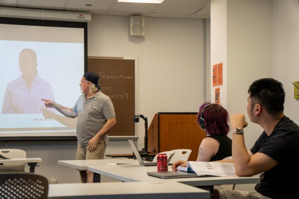 Columbia part-time instructor Michael Stark teaches American Sign Language 1 at 618 S. Michigan Ave. on Wednesday, June 12, 2024. The class has a DEI designation. 
