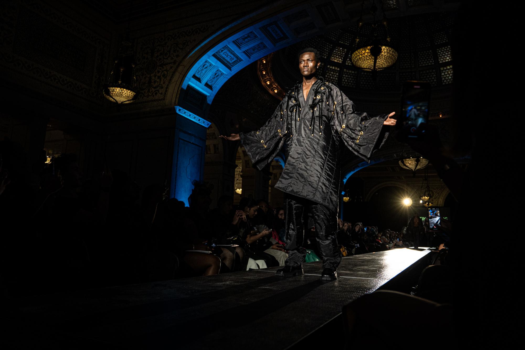 Columbia associate professor showcases collection on opening night of Chicago Fashion Week event