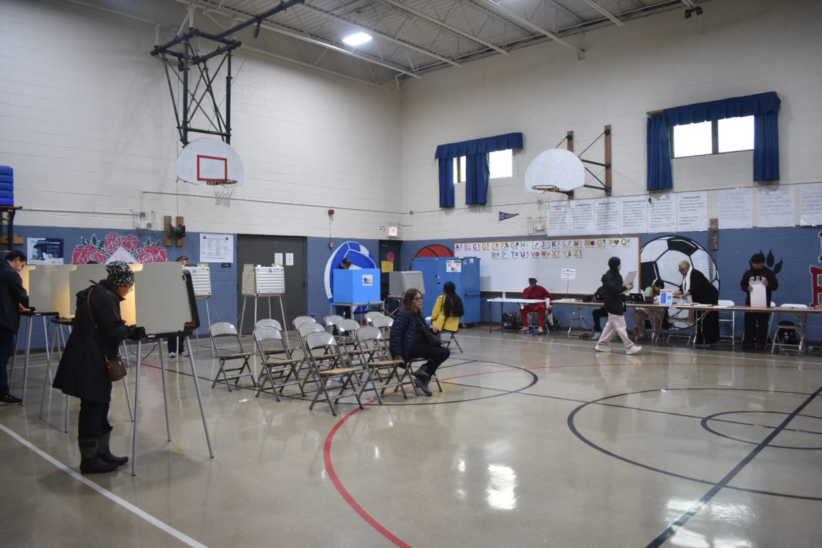 Voters at Lee School in West Lawn for Election Day on Tuesday, Nov. 5, 2024.