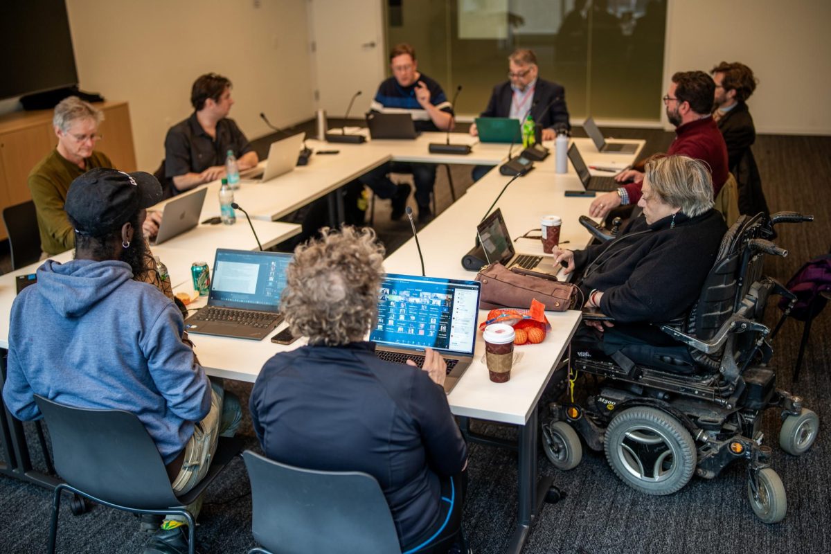 Faculty Senate members meet at the Student Center on Dec. 6, 2024.