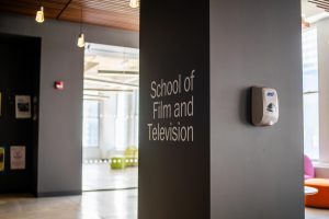 School of Film and Television lounge space at 1104 S. Wabash Ave. on Wednesday, Jan. 15, 2024.