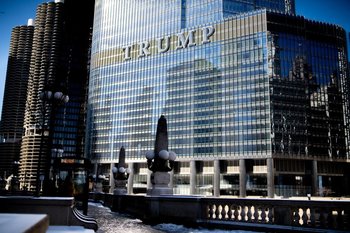 The Trump International Hotel & Tower in downtown Chicago on Tuesday, Jan. 21 2025, days after the Trump administration took office.