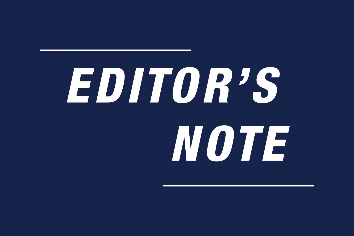 Editor’s Note: Navigating change with transparency – The Columbia Chronicle