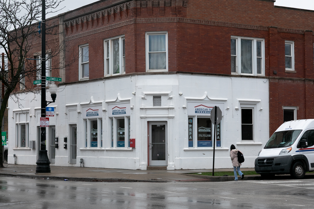 An American Family Insurance store now occupies what used to be Hermosa Neighborhood Association on 4325 W. Armitage Ave. on Thursday, Dec. 18. 2025.