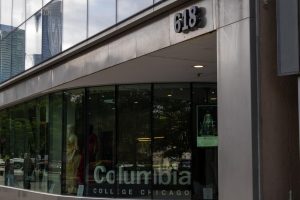 Outside of the 618 S. Michigan Ave. building on Sept. 24, 2025.