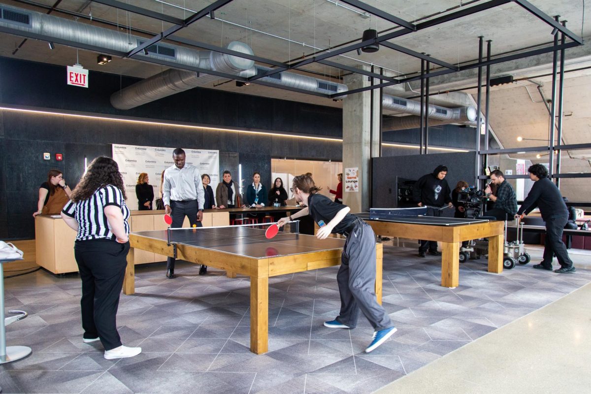 The School of Film and Television film a short film as part of the Investiture Ceremony Reception at the Student Center on Thursday, March 5, 2026. 