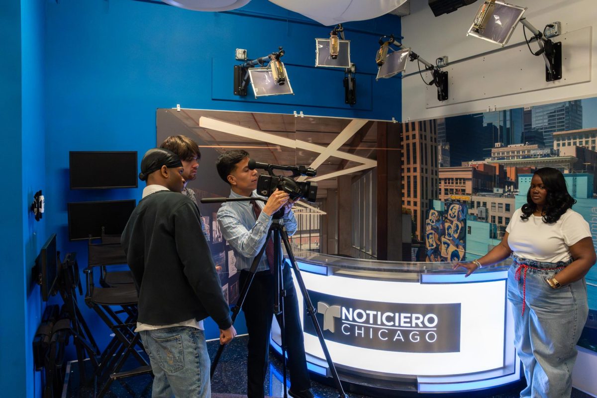 Jorge De Santiago, a part-time instructor in the School of Communication and Culture, teaches "Columbia TV" on Friday, April 24, 2026. 