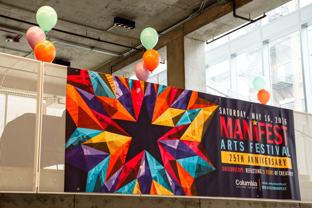 Columbia celebrates 25 years of Manifest while looking for volunteers on the first floor of the Student Center on Wednesday, April 1, 2026. 