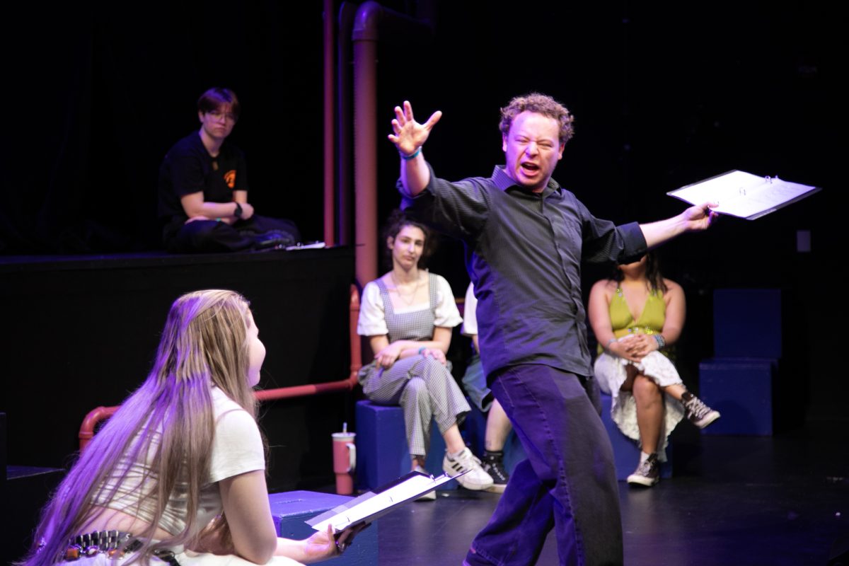 Ani Bulleit and Caleb Conver, acting for stage and screen senior and junior, have an emotional performance at the Sheldon Patinkin Theatre at 72 E. 11th St., on Saturday, May 16, 2026.
