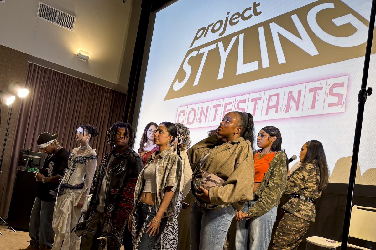 Student stylists and models await the judges' final decision for the winner of “Project Styling” on the 8th floor of 1104 S. Wabash Ave. on Wednesday, May 6, 2026.