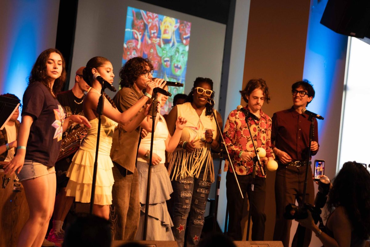 President and CEO Shantay Bolton and Columbia College Latin Ensemble perform at LatiFest at the 1104 S. Wabash Ave. building on Saturday, May 16, 2026.