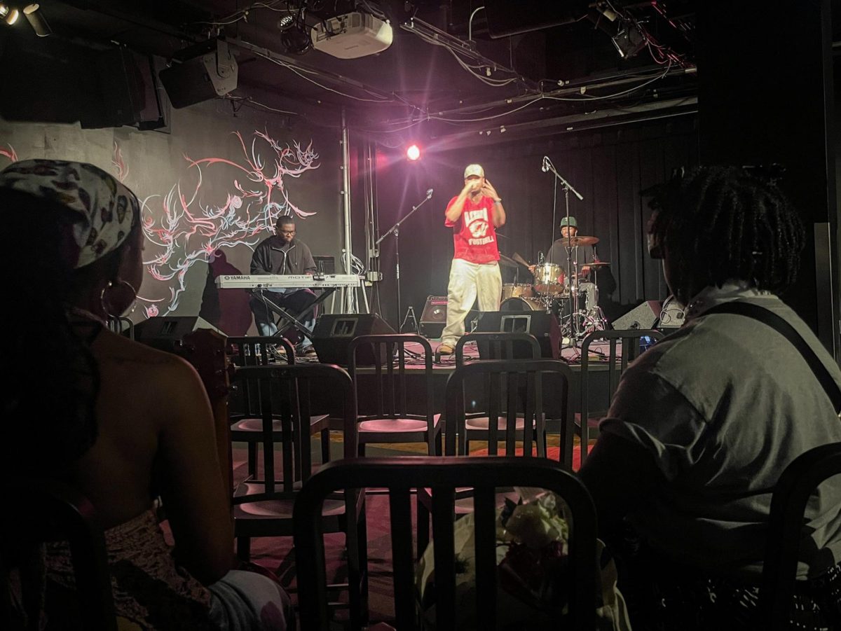 School of Audio and Music student Aidan Talty performs a set at the Haus at 623. S. Wabash Ave., on Saturday, May 16, 2026.