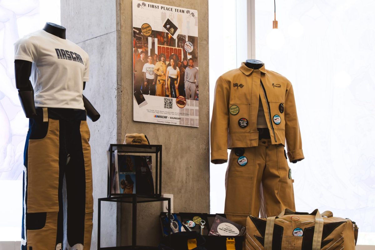 Pit crew fashion display at the Student Center on Wednesday, May 13, 2026.