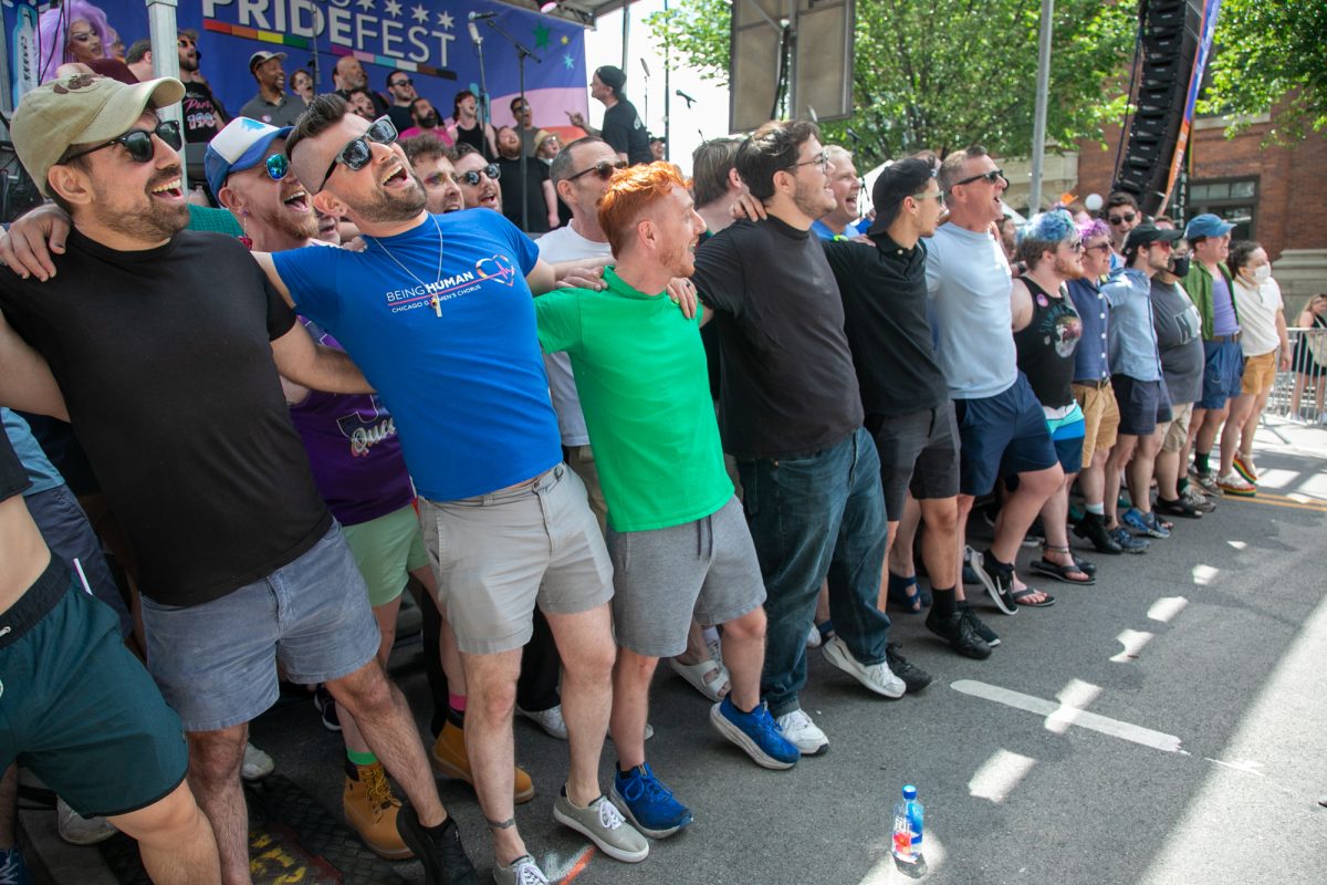 The Chicago Gay Man's Chorus harmonize and bring joy to the South Stage at Pride Fest on Saturday, June 20, 2026.