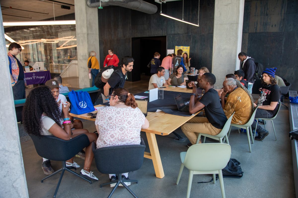 Newly admitted students meet with academic advisors during New Student Orientation on the second floor of the Student Center on Tuesday, July 14, 2026.