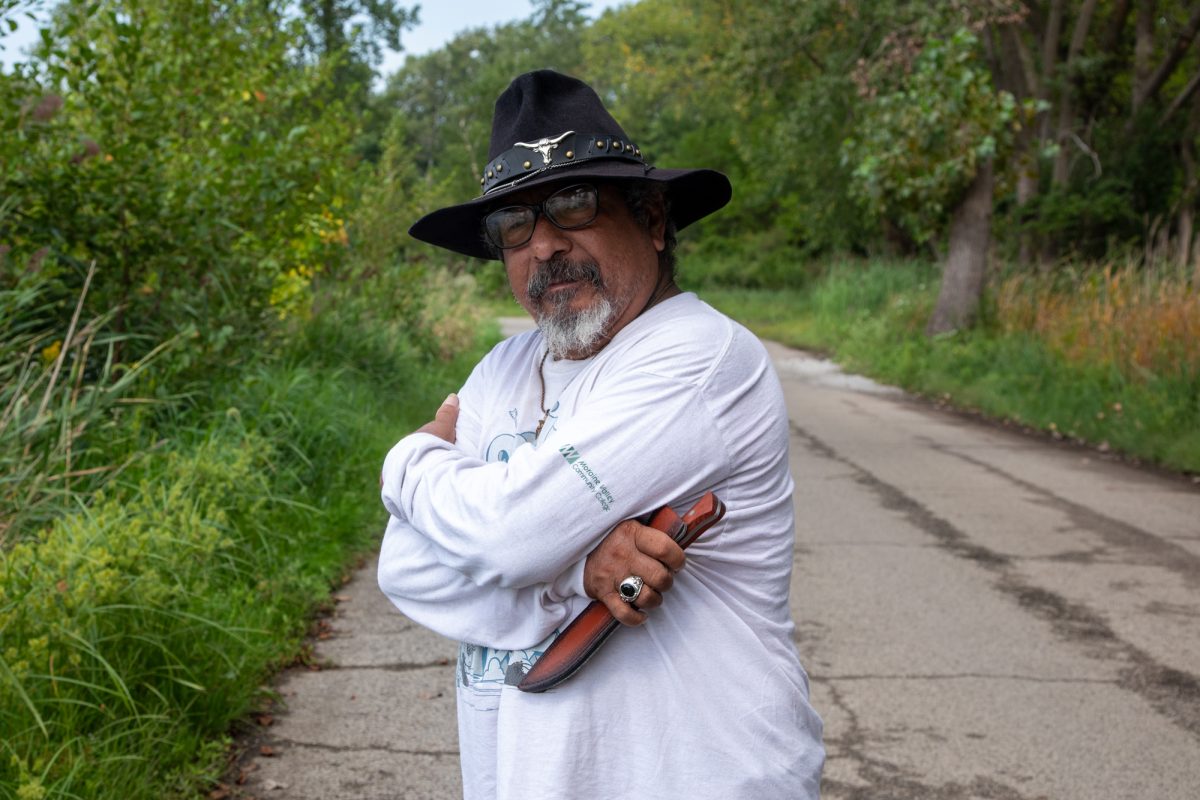 Chicago resident Gilbert Talavera takes an early morning stroll at Wolf Lake Forest Preserve in the East Side community area on Tuesday, Sept. 1, 2026. This photo is part of the Columbia Chronicle’s “77 Community Areas” project, documenting Chicago in celebration of America’s 250th birthday.