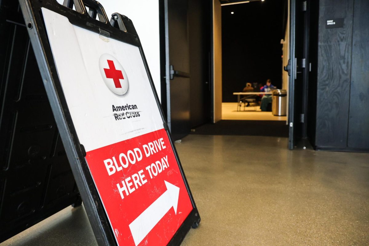 The entrance inside the Student Center where students can donate blood on Thursday, October 1, 2026.