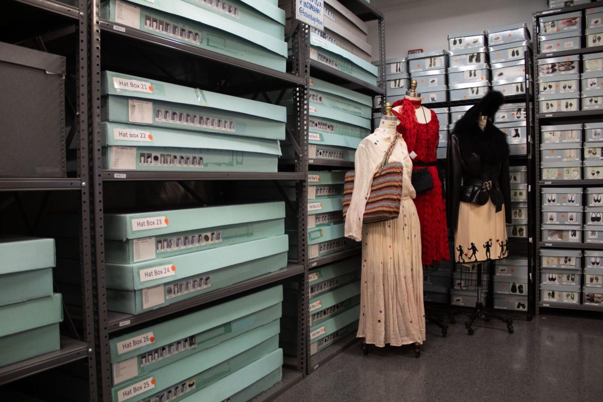 The Fashion Study Collection, located on the seventh floor of 618 S. Michigan Ave., houses over 6,000 historical garments, dating from the late 1800s to present day on Tuesday, Oct. 20, 2026.