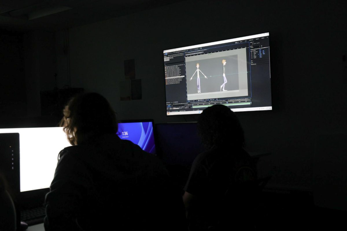 In the 916 S. Wabash Ave. building, students take a "Computer Animation" class on Thursday, Oct. 8, 2026.