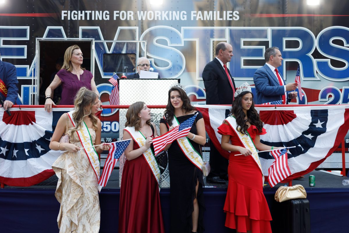 2026 JCCIA Columbus Day Parade Pageant winners greet onlookers and floats along Dearborn Ave. on Monday, Oct. 12, 2026.